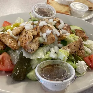 Greek Salad with chicken