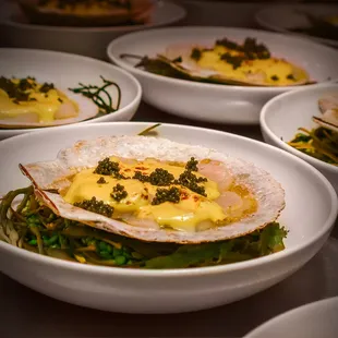 Yiannis Wine &amp; Food, Sea Scallops. Locally sourced meat, seafood, and produce. Prepared by our talented Executive Chef.