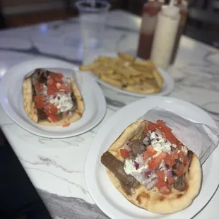 Two 1. Gyros Sandwich with French Fries