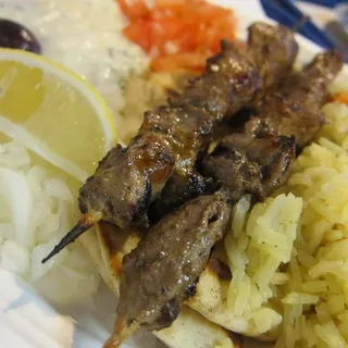 Lamb Souvlaki Plate