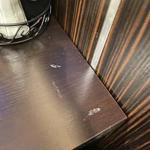 a close up of a counter