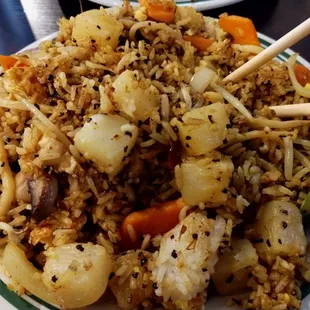 The hibachi bar is open for business