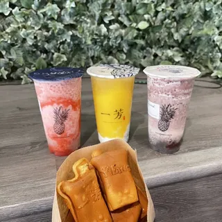 Mango Sago Ice Cream Float