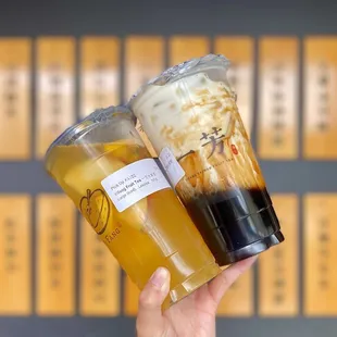 larges: Yifang Fruit Tea, Brown Sugar Pearl Latte (07/2024)