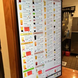 The digital menu