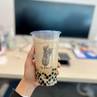 Brown Sugar Pearl Black Tea Latte