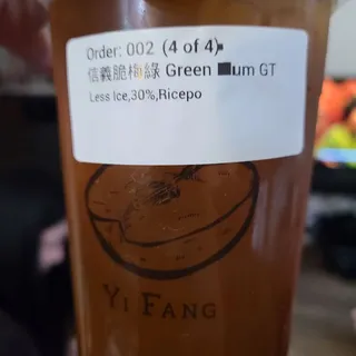 Green Plum Green Tea Large