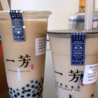 Grass Jelly Tea and Grass Jelly