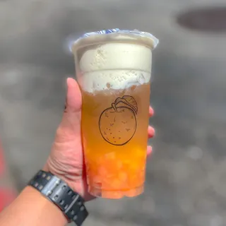 Cheese Creamer Peach Fruit Tea