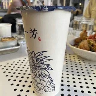 Purple Rice Red Bean Coconut Latte