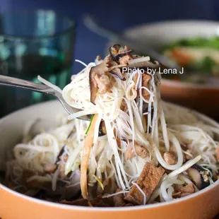 Lord&apos;s Noodles ($17) - Steamed Vermicelli Noodles, Tofu, Pork Belly, Dried Squid, Shiitake Mushrooms, Bean Sprouts, in Sweet Soy Sauce
