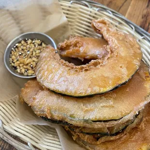Fried pumpkin