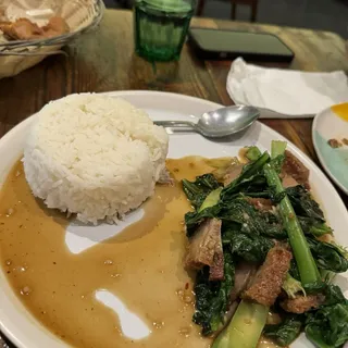 Chinese Broccoli with Pork Belly Plate