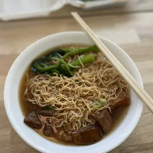 Beef brisket soup noodles