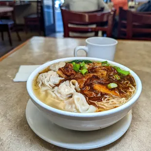 Brisket Wonton Noodle Bowl