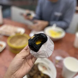 Black Gold Egg Custard Buns