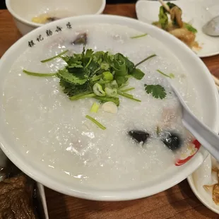 Pork and Gold Preserved Congee