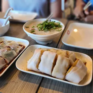 BBQ Pork Rice Noodle, Doughnut Wrapped in Rice Noodle