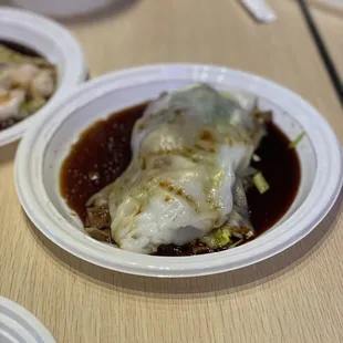 Pork Liver with Chives Rice Roll