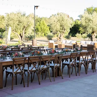 Yin Ranch Farm Tables and Chairs