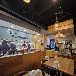 the interior of a restaurant