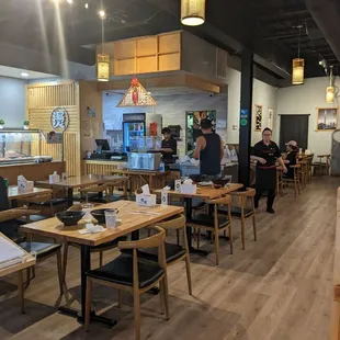 the interior of the restaurant