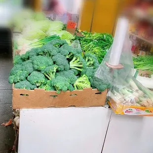 a box of broccoli