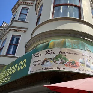 the front of a restaurant