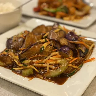 Eggplant N Garlic Sauce