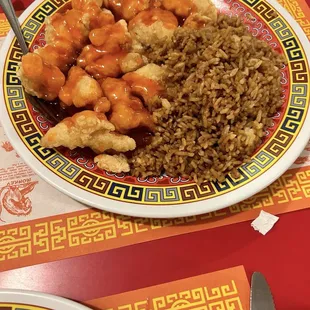 Sweet and Sour Chicken Dinner