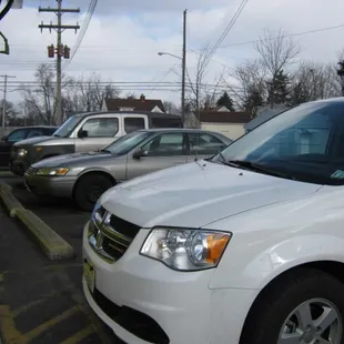 a TON of cars in the parking lot!