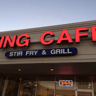 Ying Cafe sign