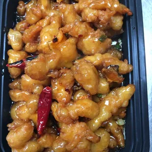 Orange chicken without broccoli