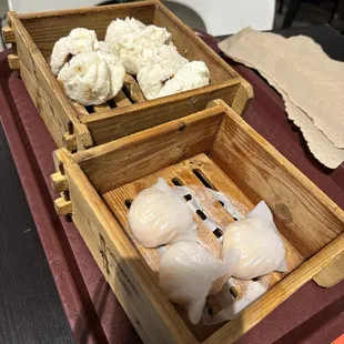 17. Steamed BBQ Pork Buns and 10. Shrimp Dumpling