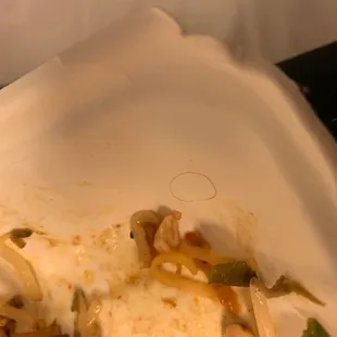 Curly hair in my container. Yuck!