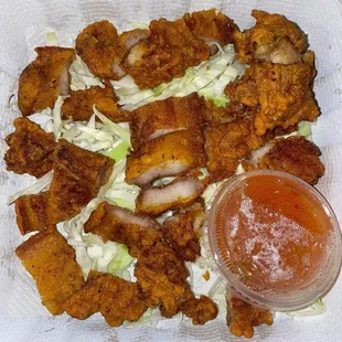 Fried pork belly