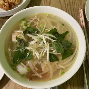 Pho,potstickers,fried tofu