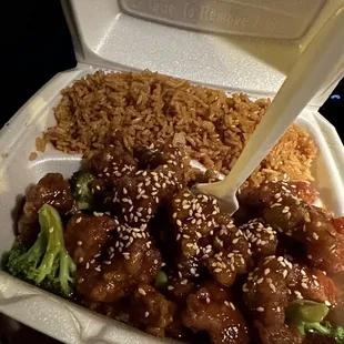 21. 23. Sesame Chicken Combo