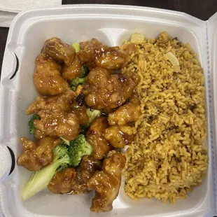 Lunch special General Tso's Chicken