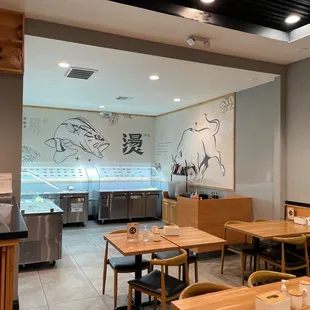 the interior of a restaurant