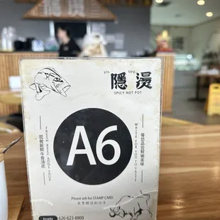 a6 sign