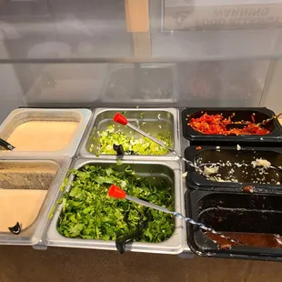 salads, interior