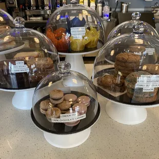a variety of cookies and pastries