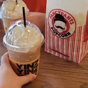 Yinz 412 vanilla and hazelnut and fancy popcorn (pickle inspired)