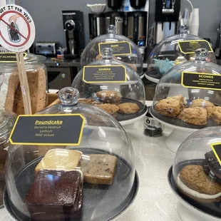 a variety of cookies and pastries
