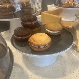 a variety of cookies and pastries