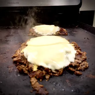 Melted Provolone &amp; House-made Whiz on two Cheesesteaks (Two Cheesy)