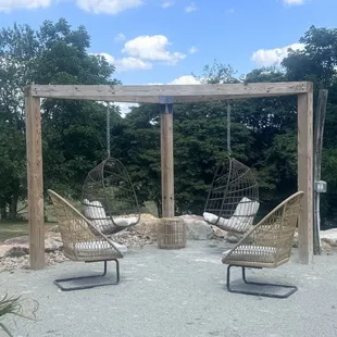 More outside seating