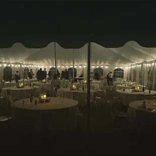 Evening under the tent