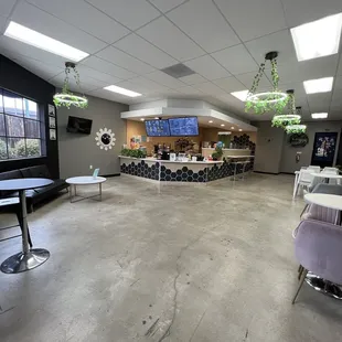 the inside of a coffee shop
